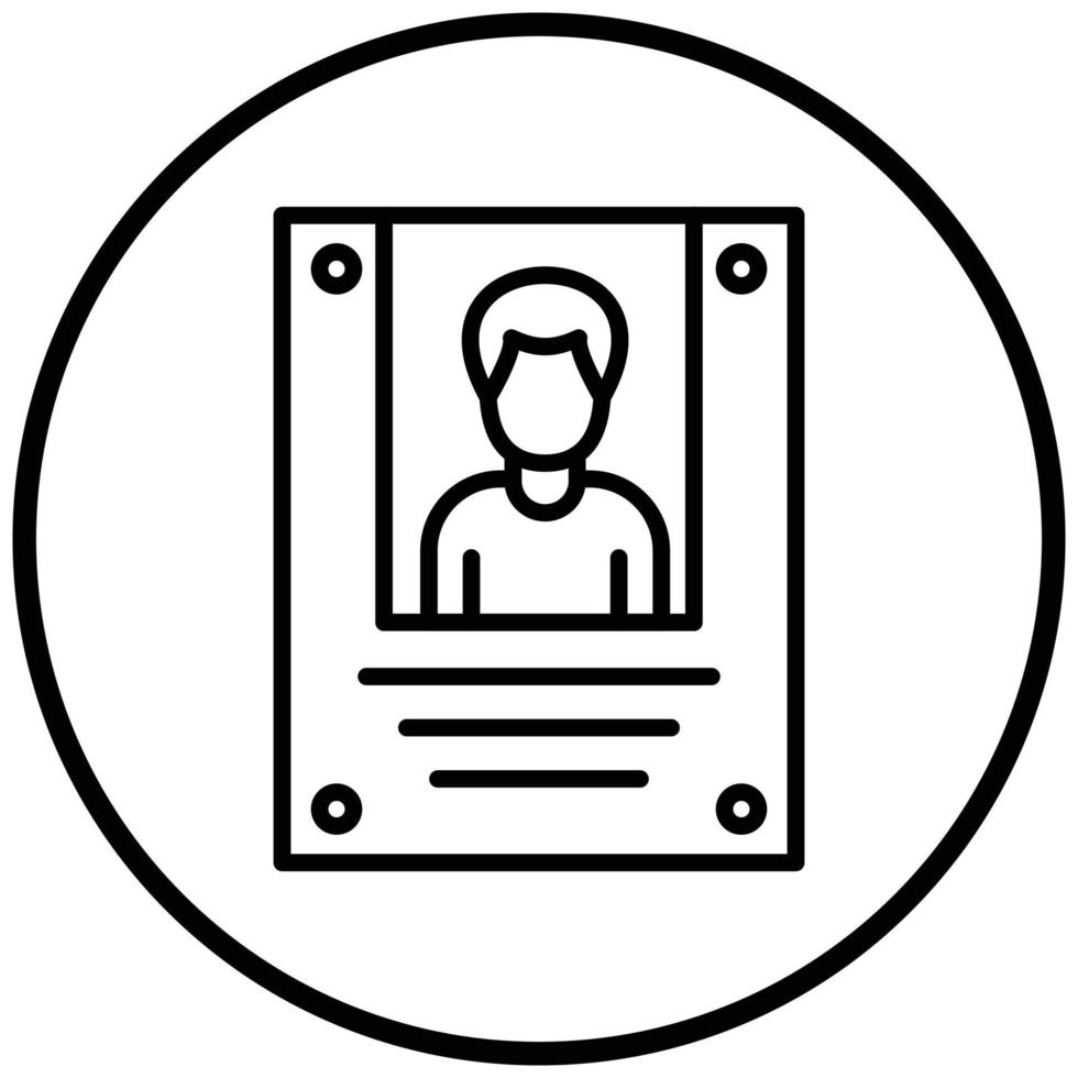 Wanted Icon Style vector