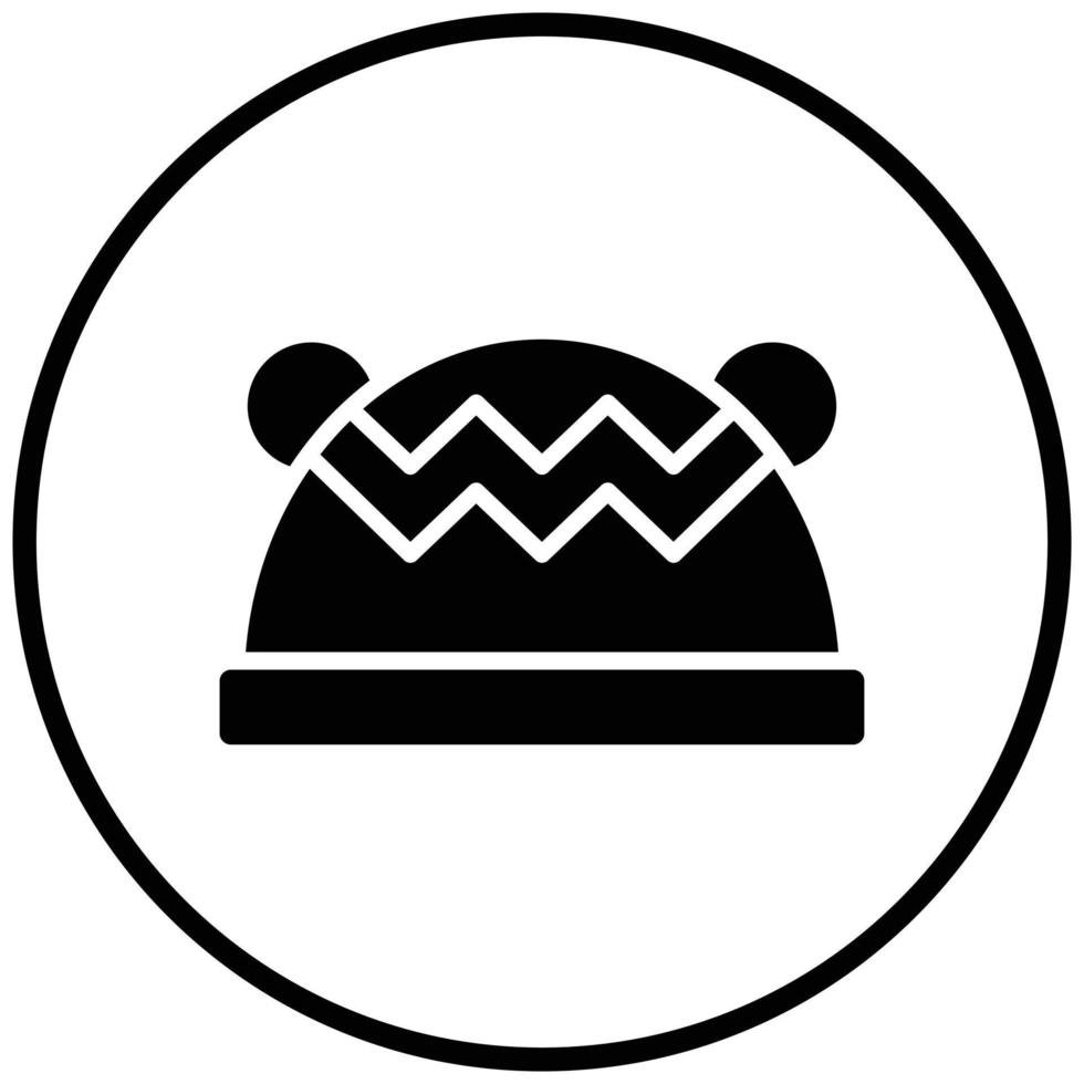 Winter Hat Icon Style vector