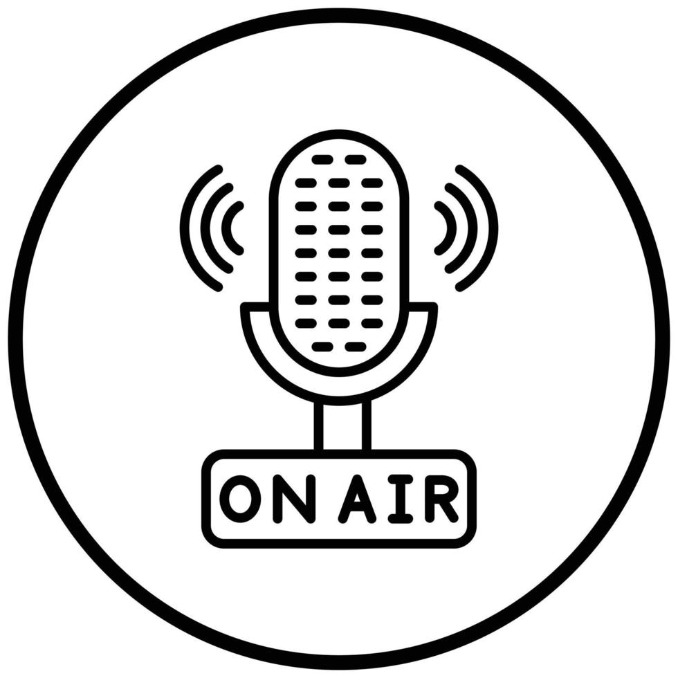 On Air Icon Style vector