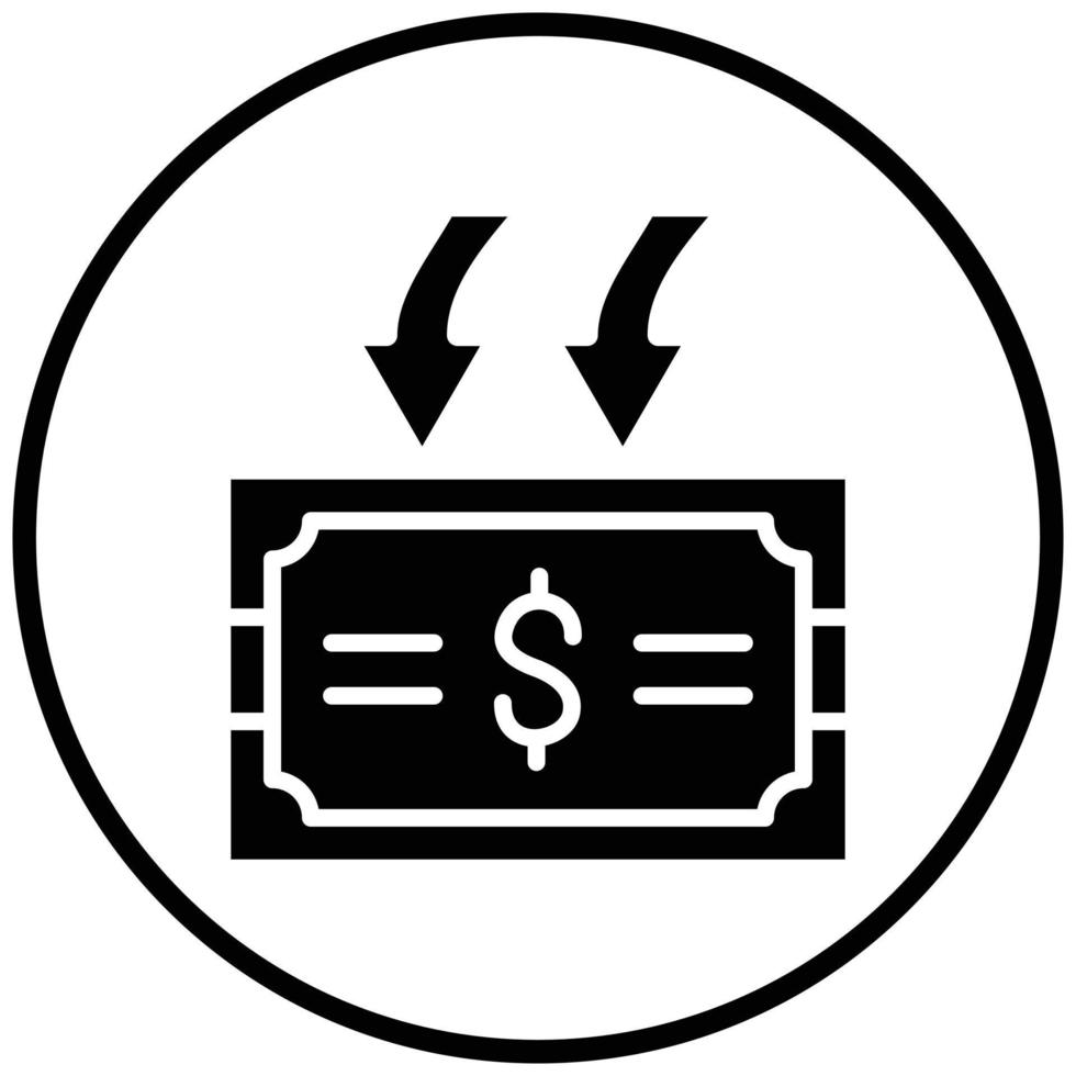 Cashback Icon Style vector