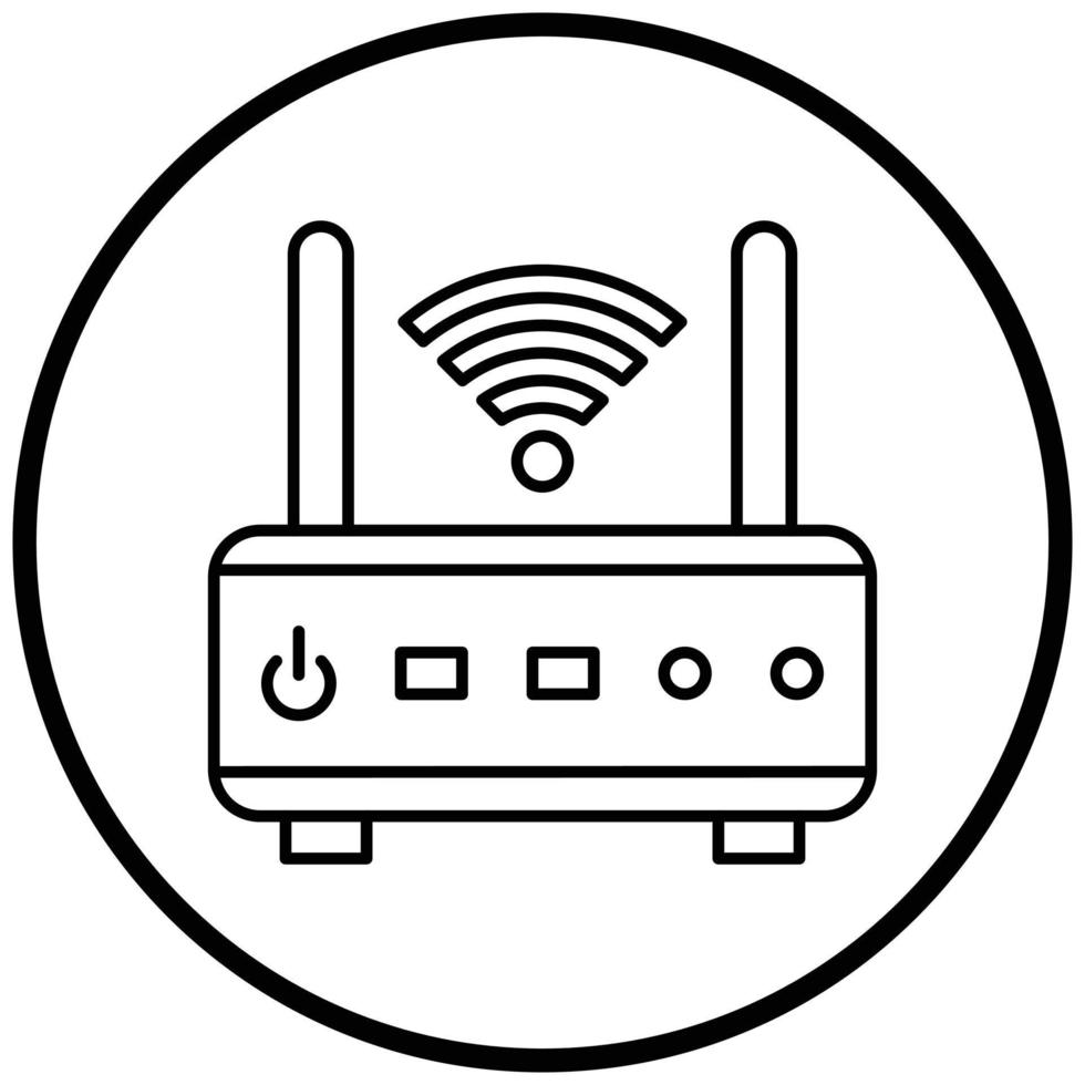 Modem Icon Style vector