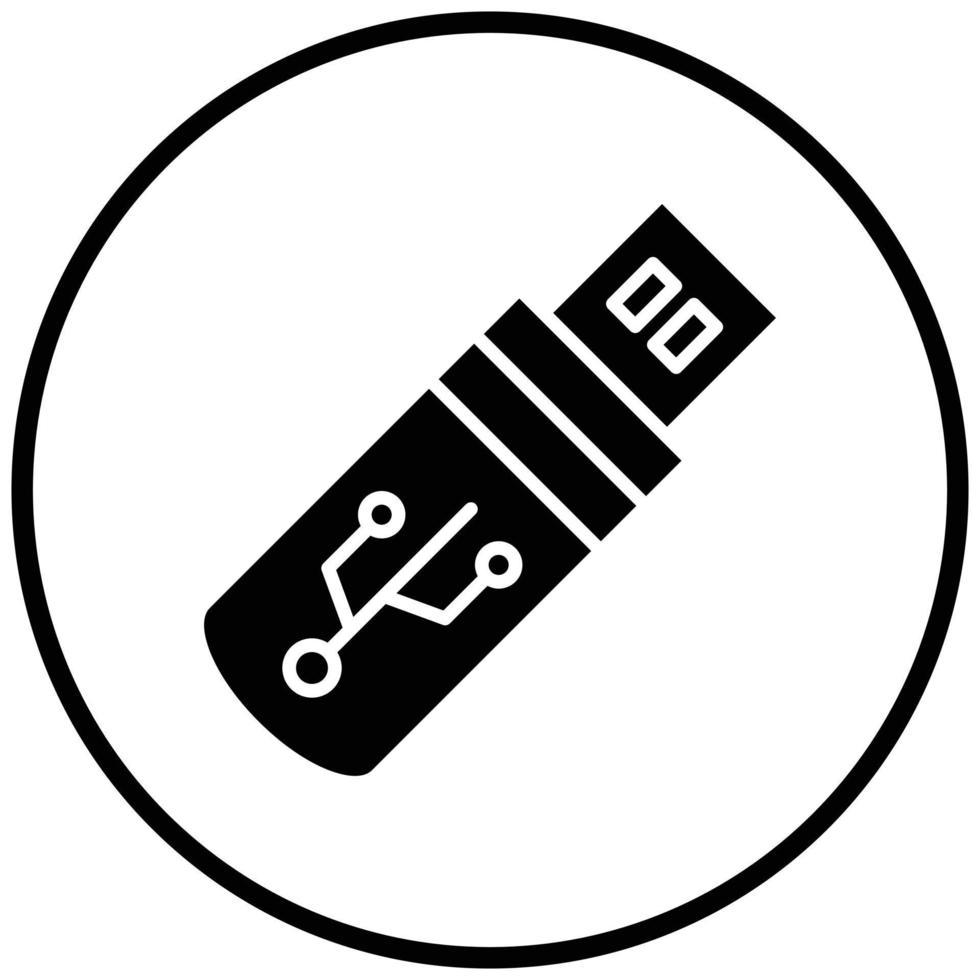 USB Stick Icon Style vector