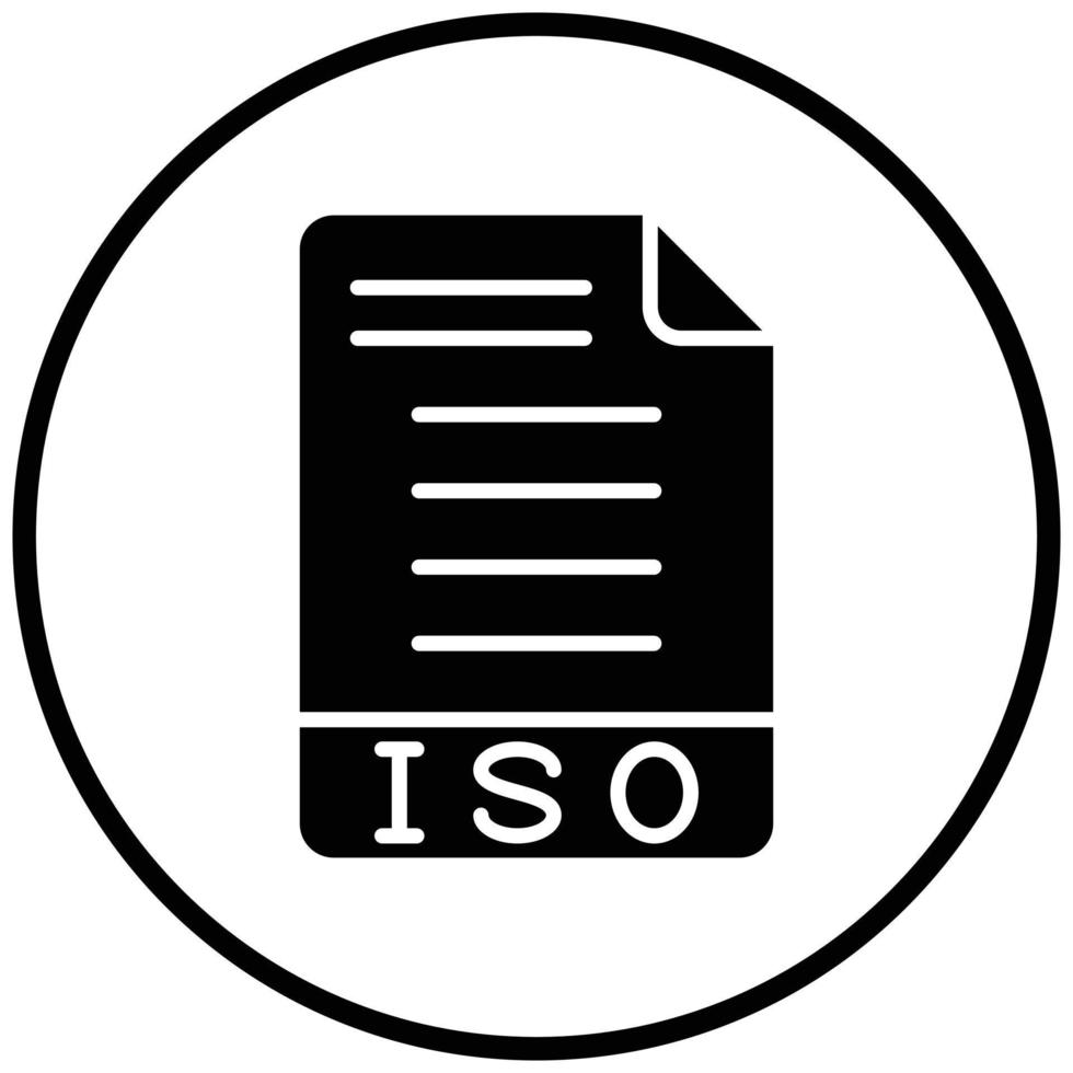 ISO Icon Style vector