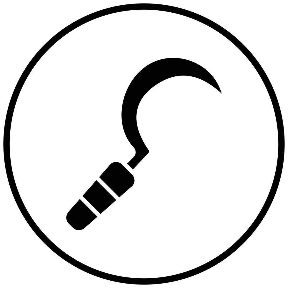 Sickle Icon Style vector