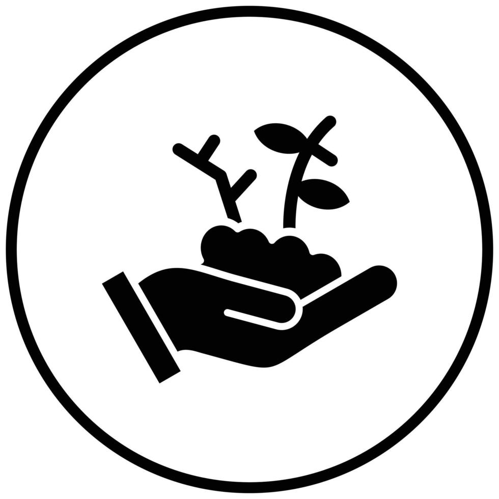 Planting Icon Style vector