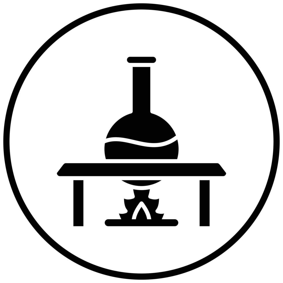 Bunsen Burner Icon Style vector