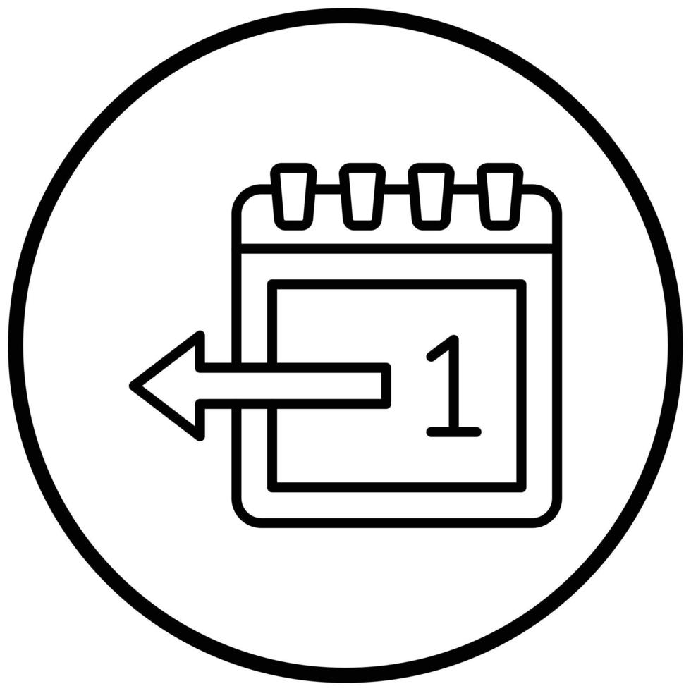 Yesterday Icon Style vector