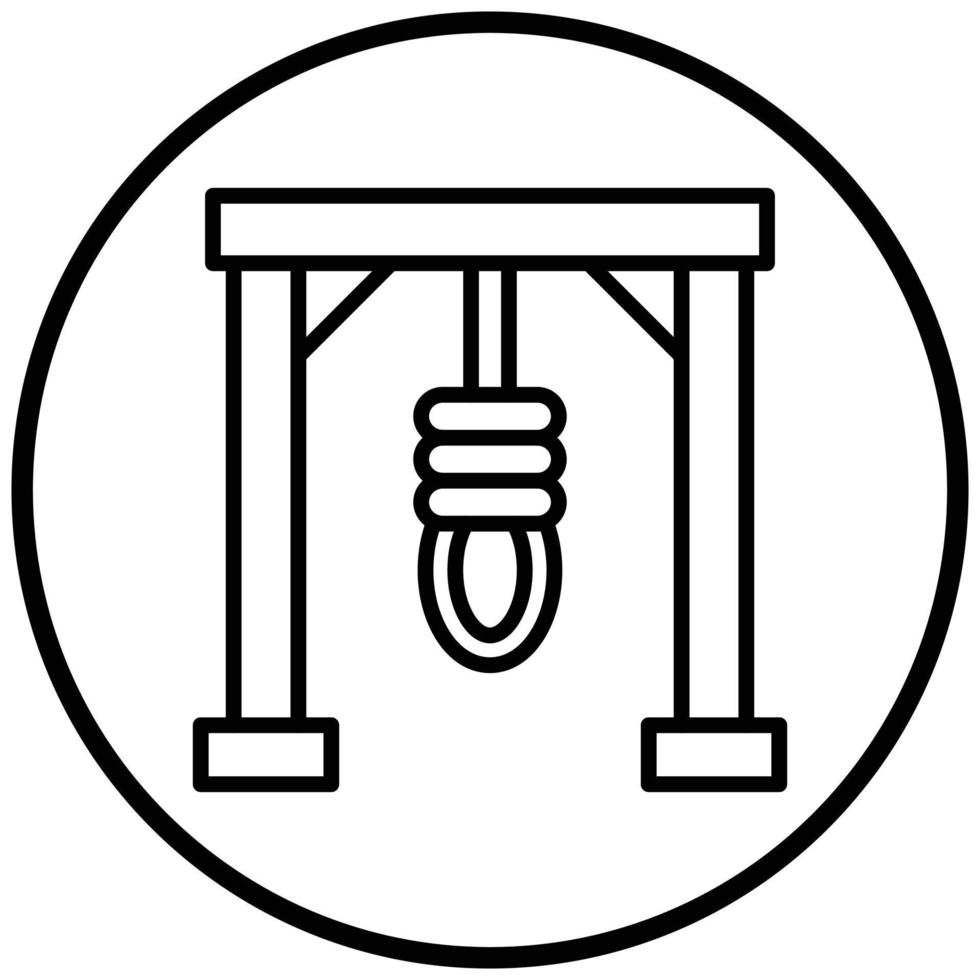 Gibbet Icon Style vector