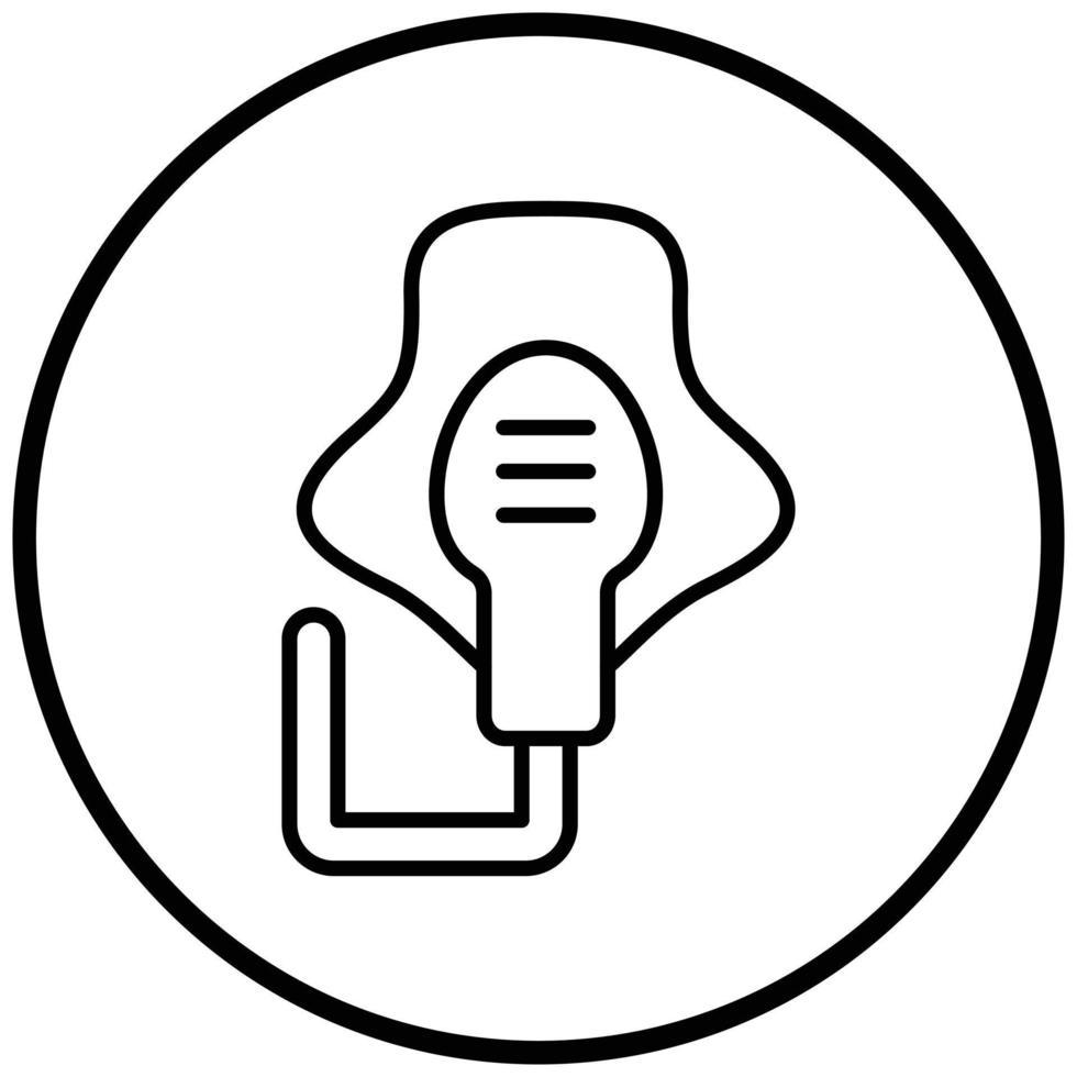 Oxygen Mask Icon Style vector