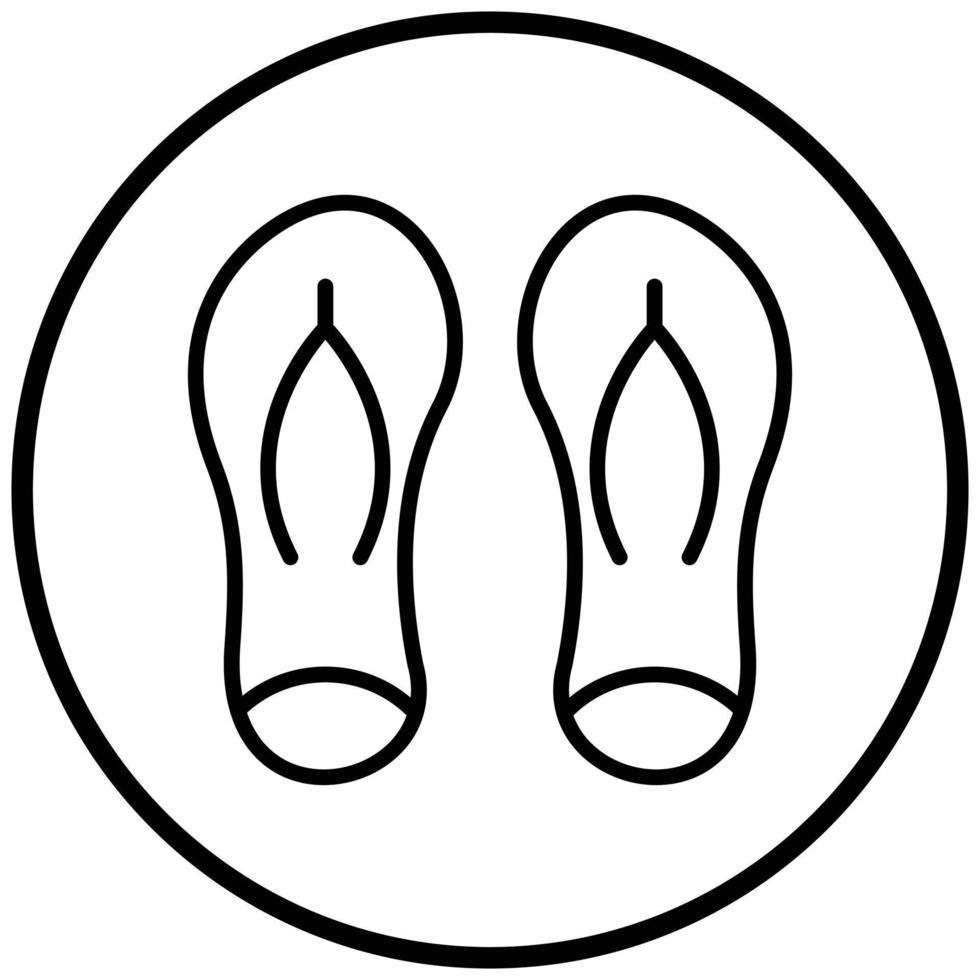 Flip Flops Icon Style vector