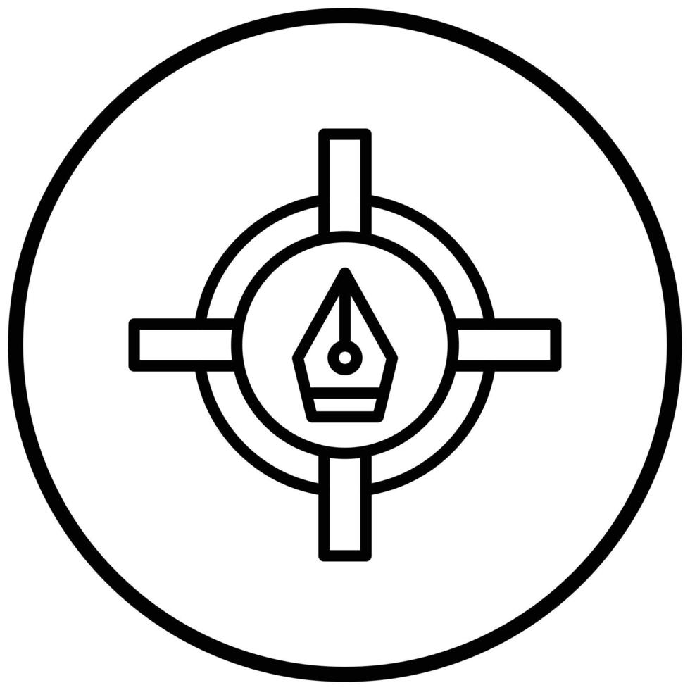 Target Icon Style vector