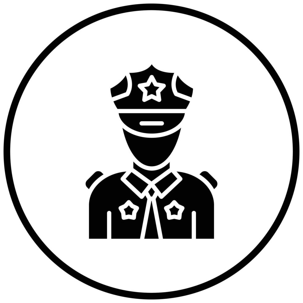 Security Guard Icon Style vector