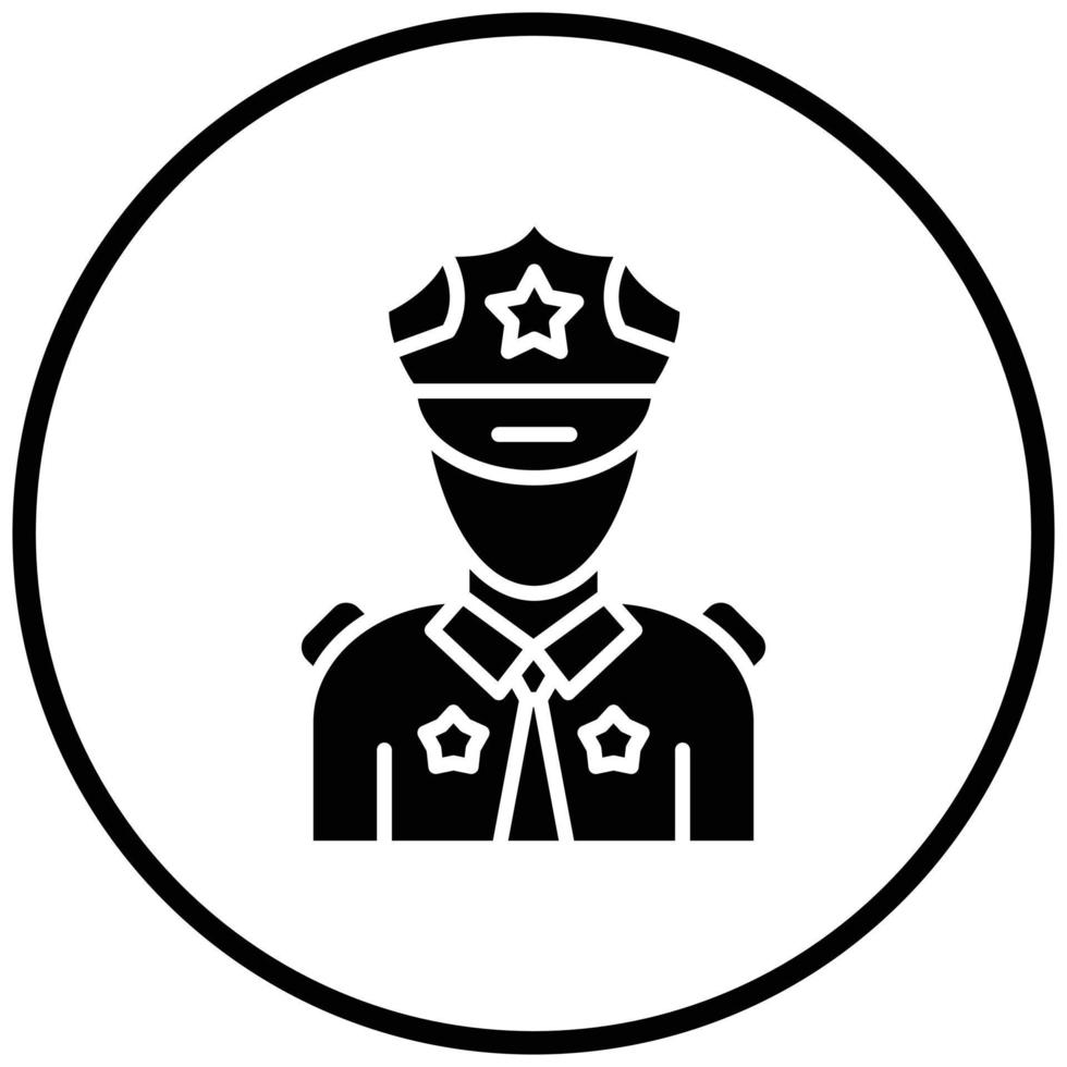 Security Guard Icon Style vector