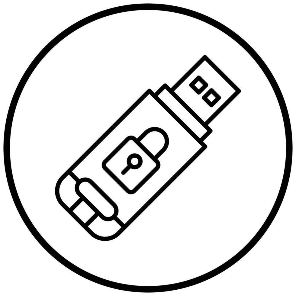 Usb Drive Icon Style vector