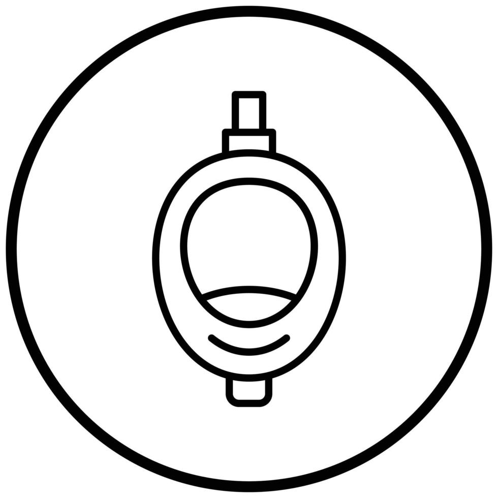 Urinal Toilet Icon Style vector