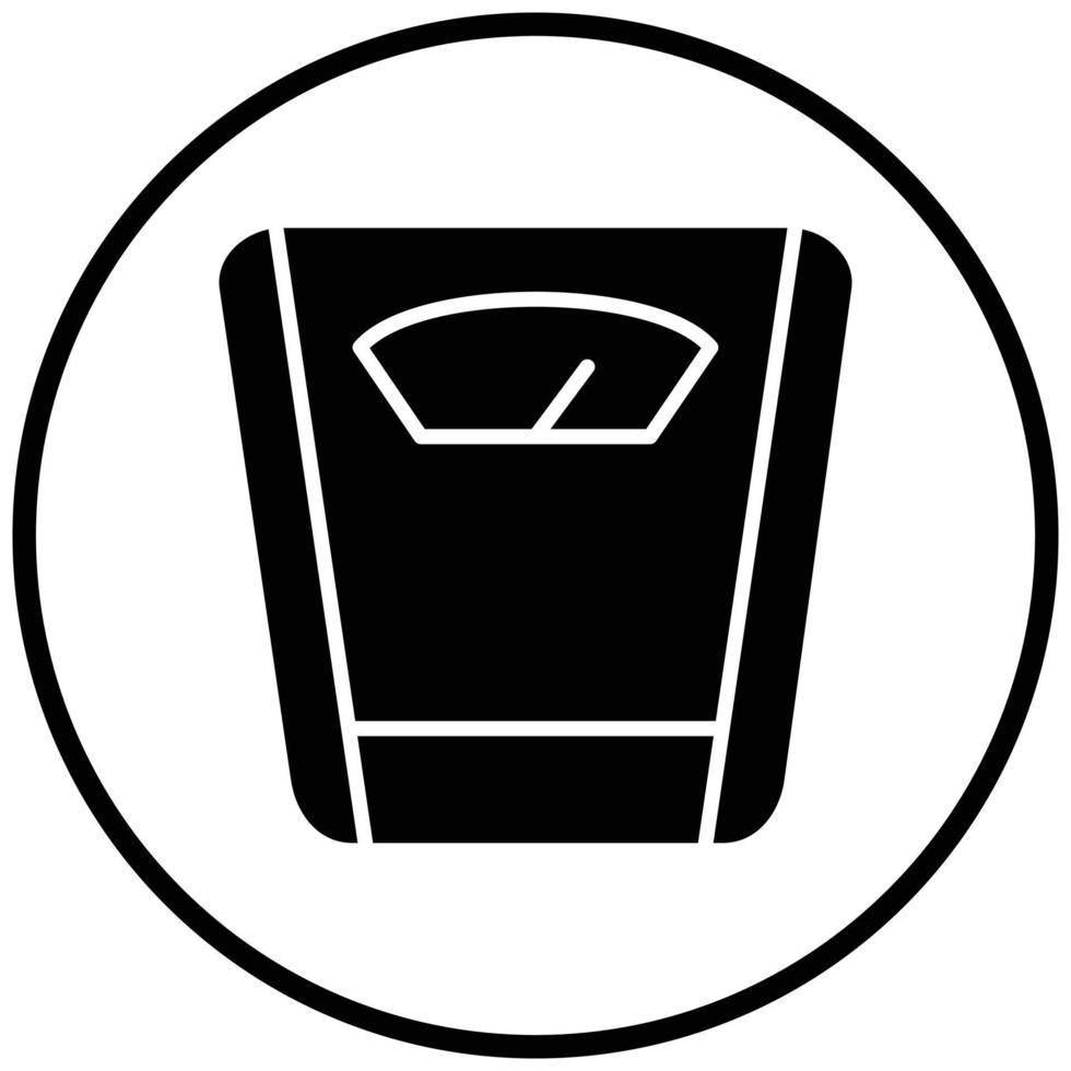 Weight Scale Icon Style vector