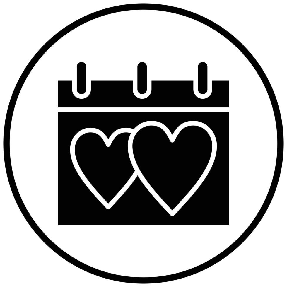Wedding Date Icon Style vector