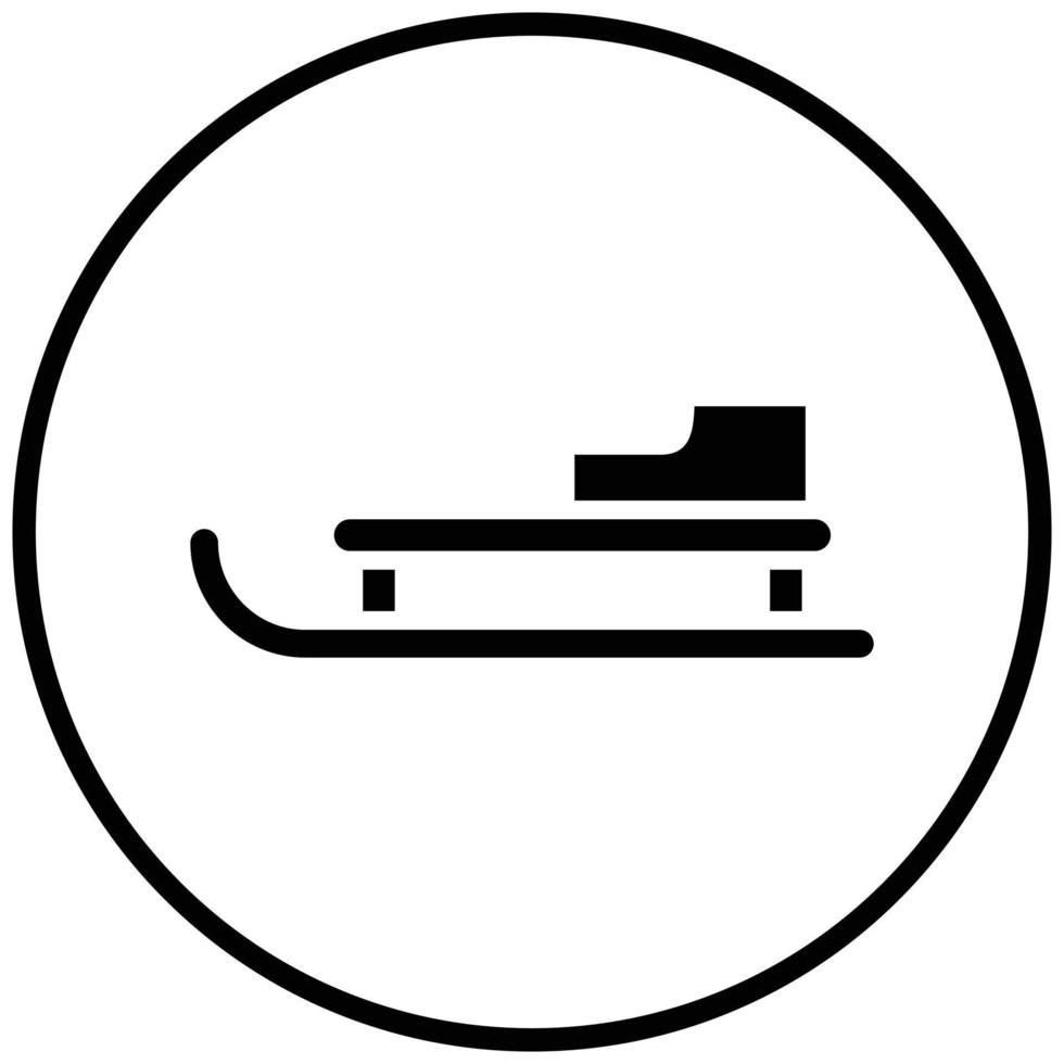 Sled Icon Style vector