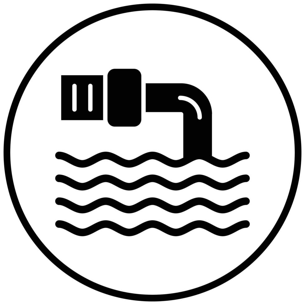 Waste Water Icon Style vector