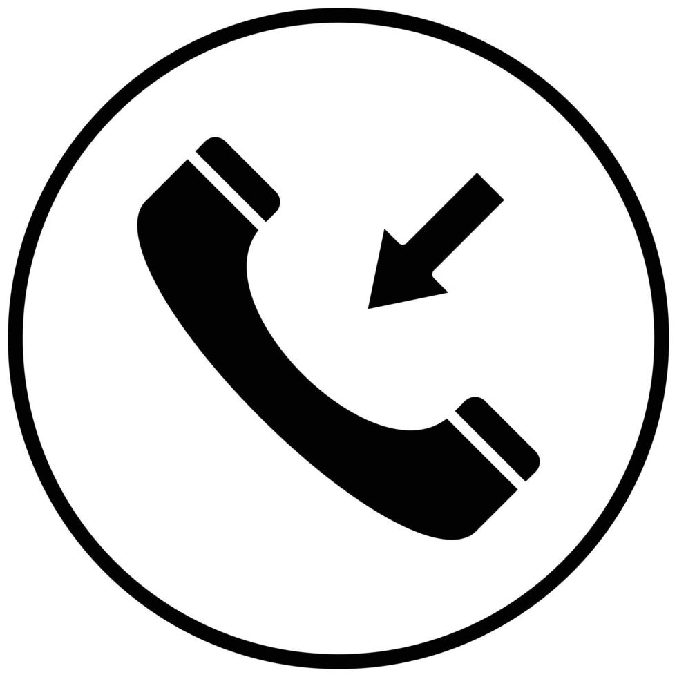 Incoming Call Icon Style vector