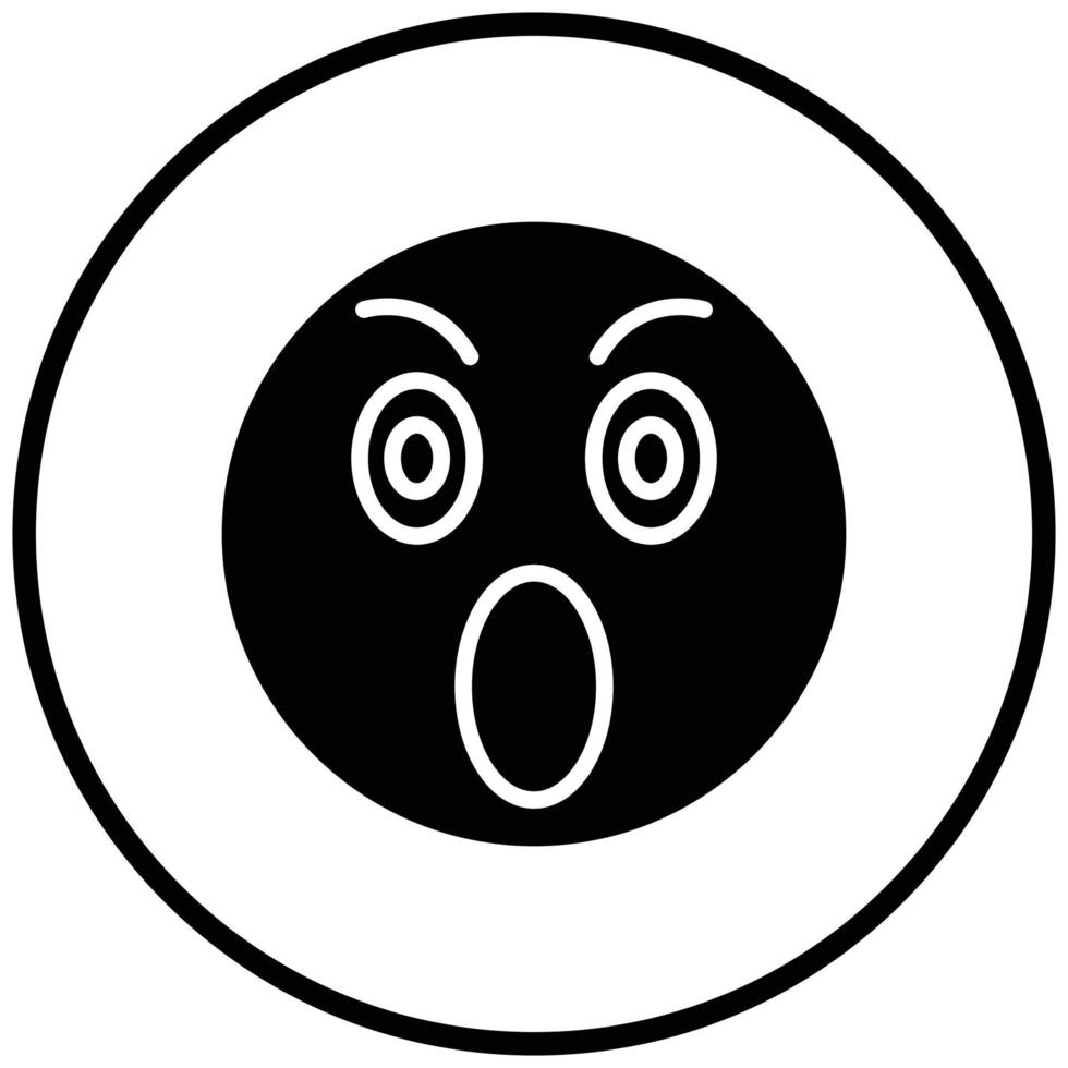 Surprised Icon Style vector
