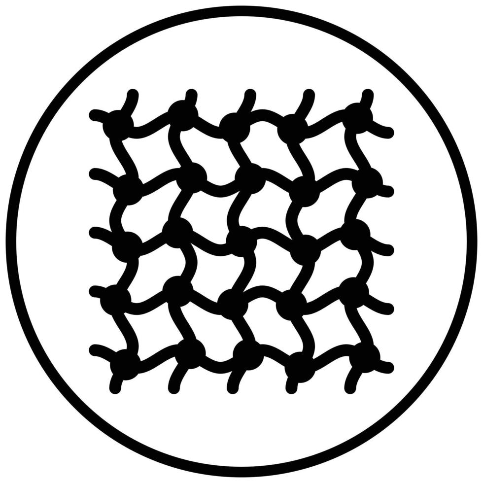 Fish Net Icon Style vector