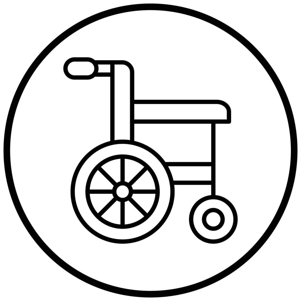 Wheelchair Icon Style vector