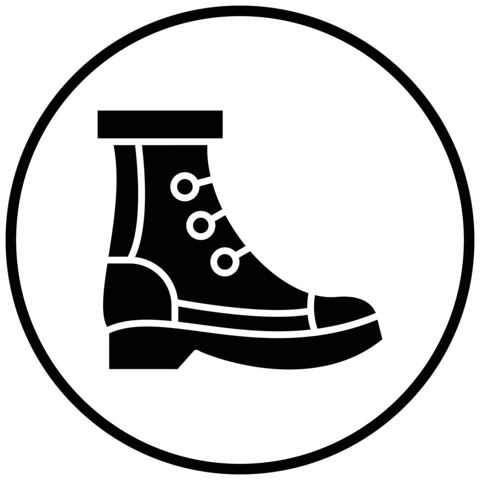 estilo de icono de botas vector