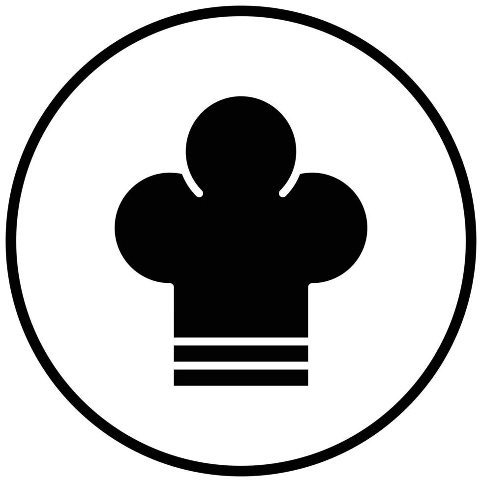 Chef Hat Icon Style vector