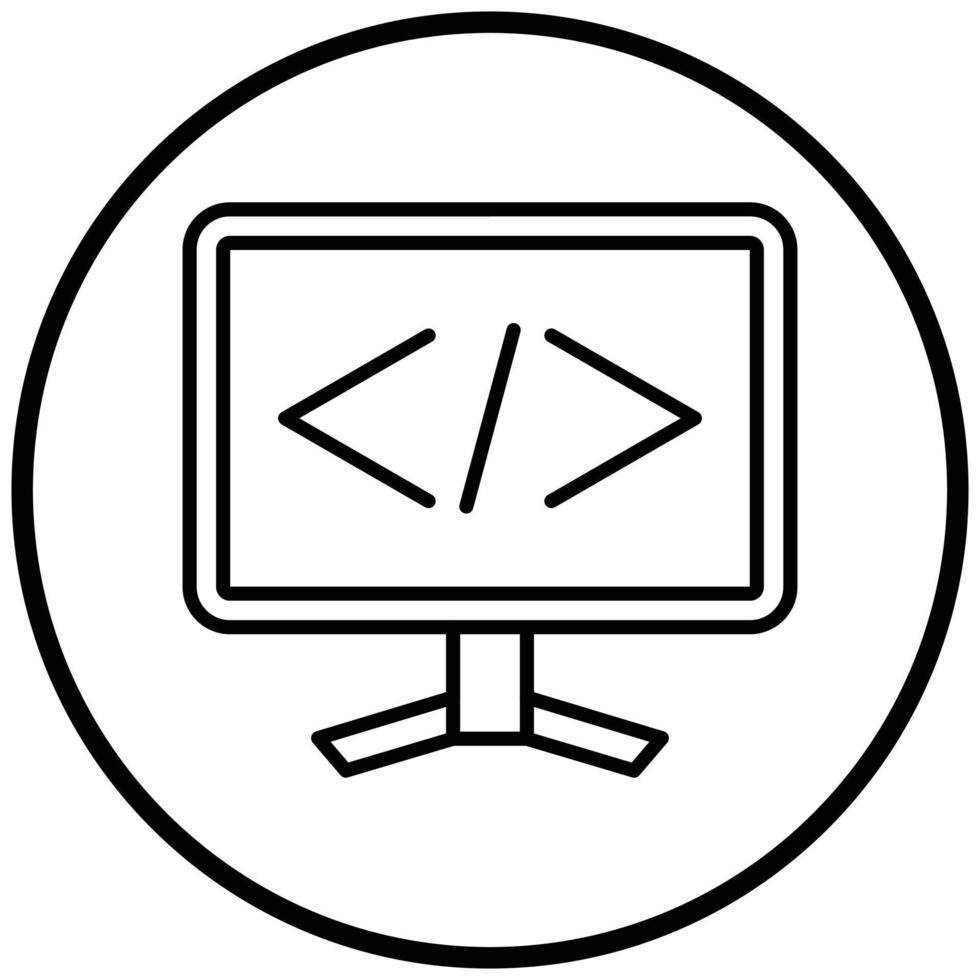 Coding Icon Style vector