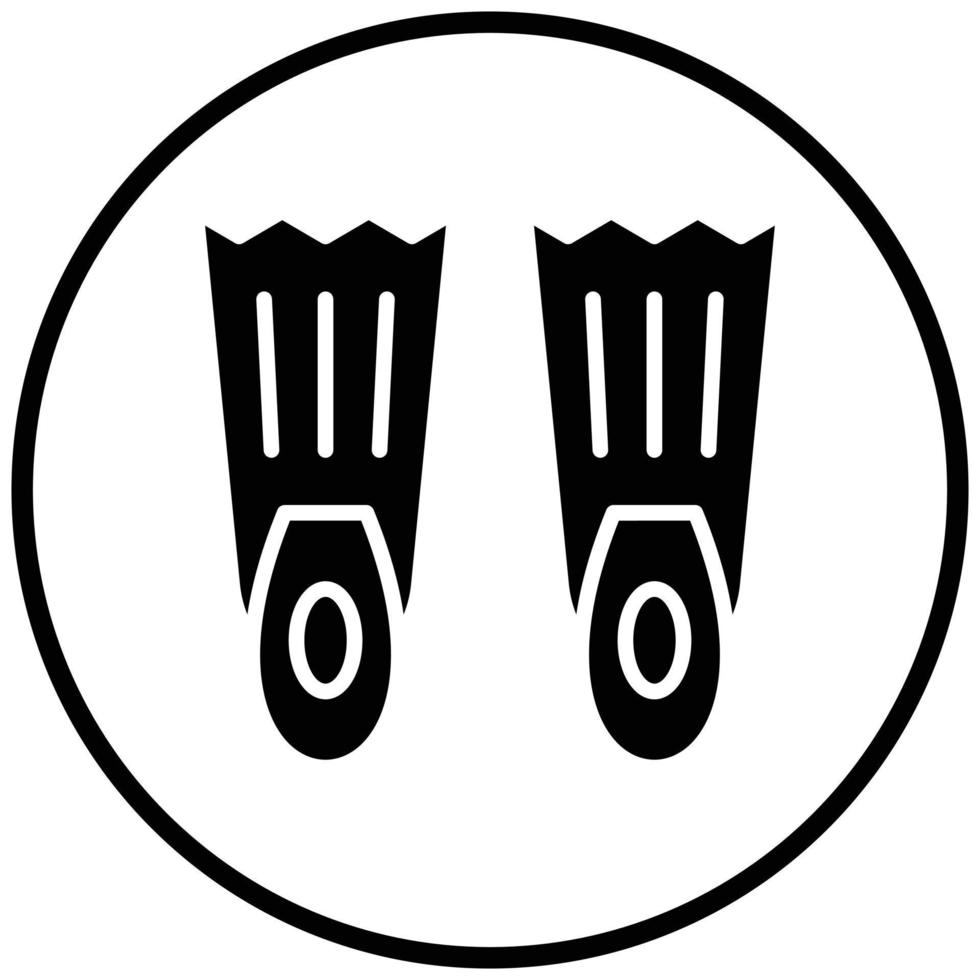 Flippers Icon Style vector