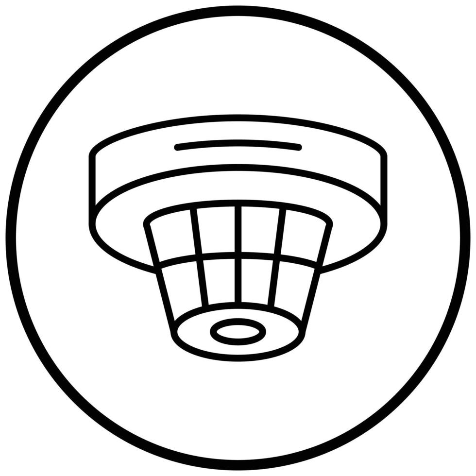 Smoke Detector Icon Style vector