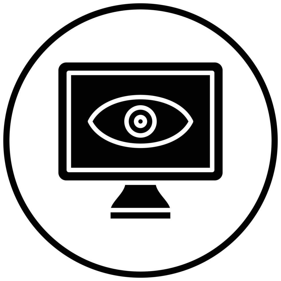 Monitor Icon Style vector