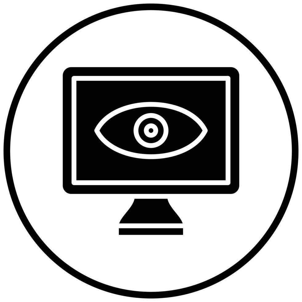 Monitor Icon Style vector