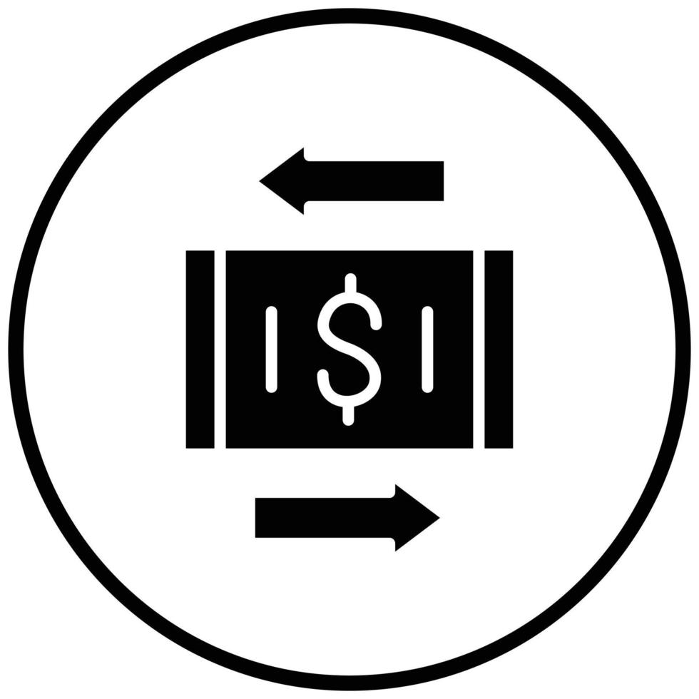 Money Transfer Icon Style vector