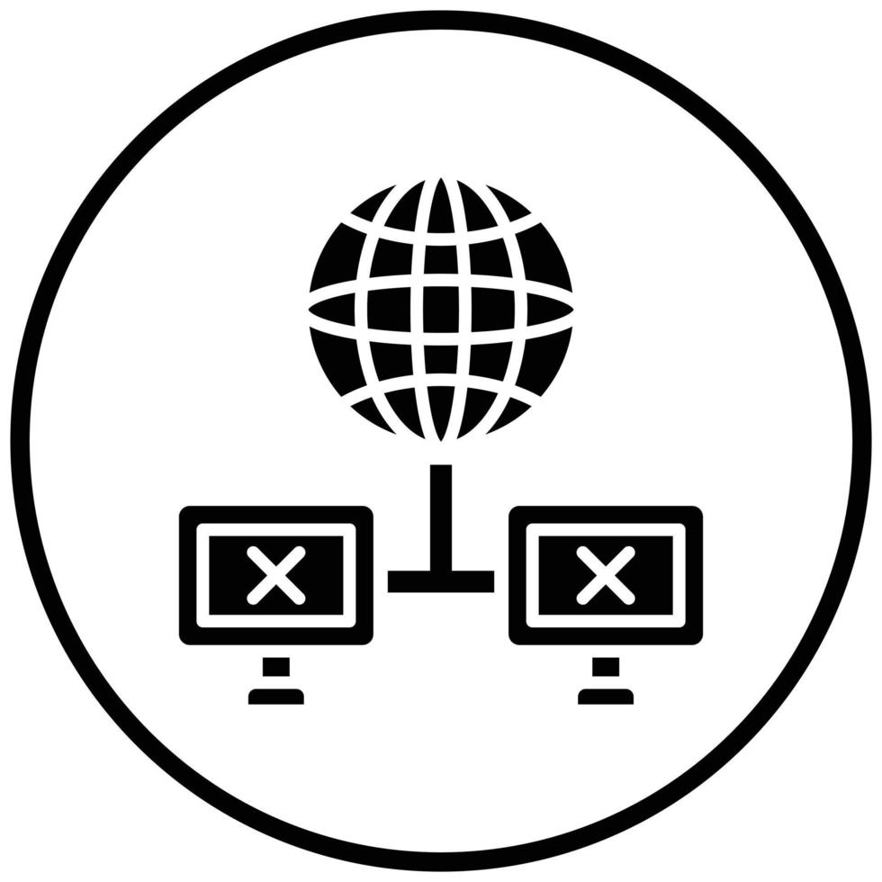 Connection Lost Icon Style vector