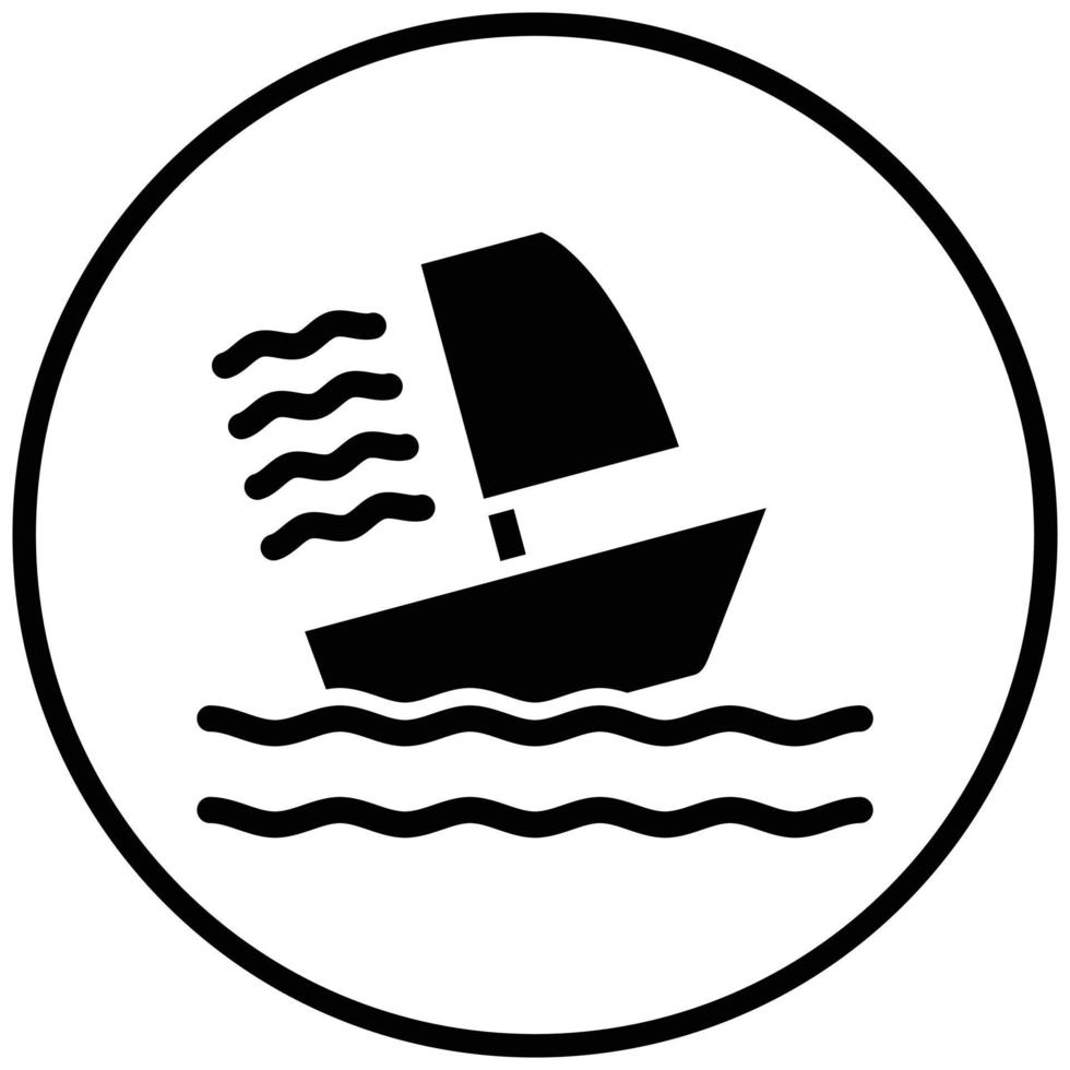 Windsurf Icon Style vector