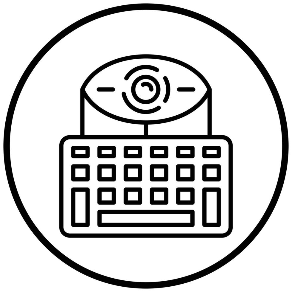 Keylogger Icon Style vector