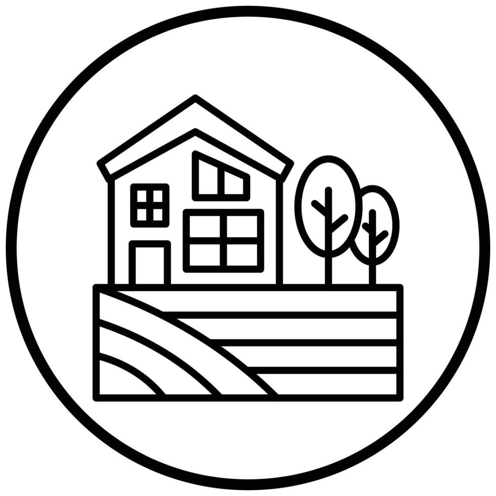 Village Icon Style vector