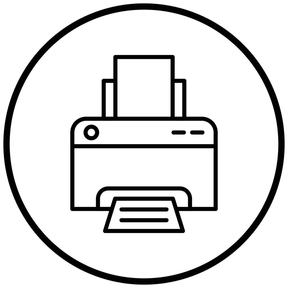 Printer Icon Style vector