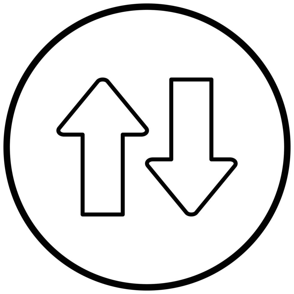 Up Down Icon Style vector
