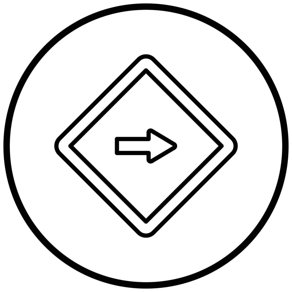 One Way Icon Style vector