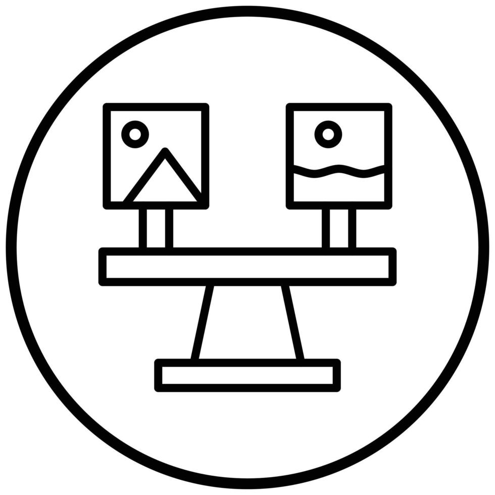 Comparison Icon Style vector