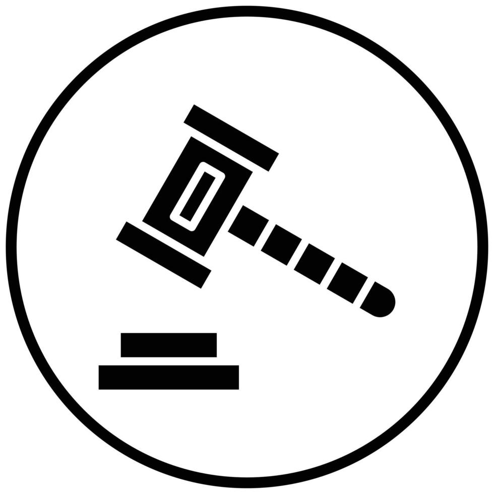 Gavel Icon Style vector