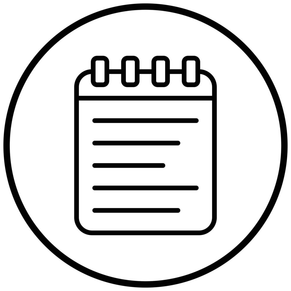 Notebook Icon Style vector
