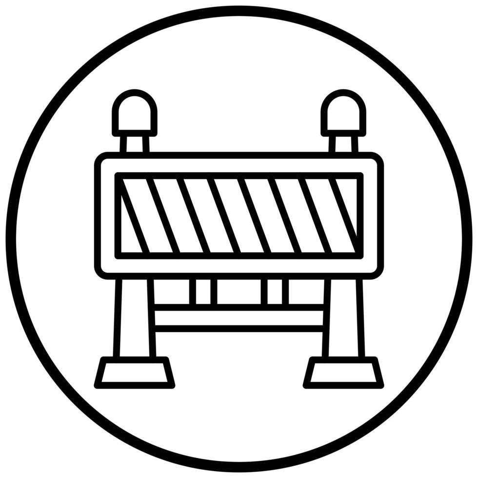 Barrier Icon Style vector