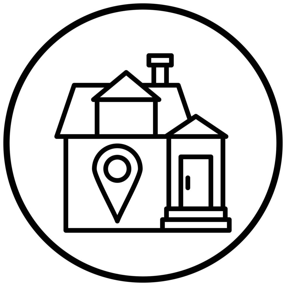 House Direction Icon Style vector