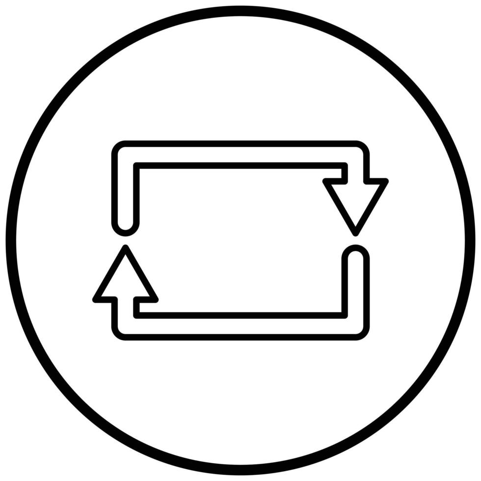 Rectangular Arrow Icon Style vector