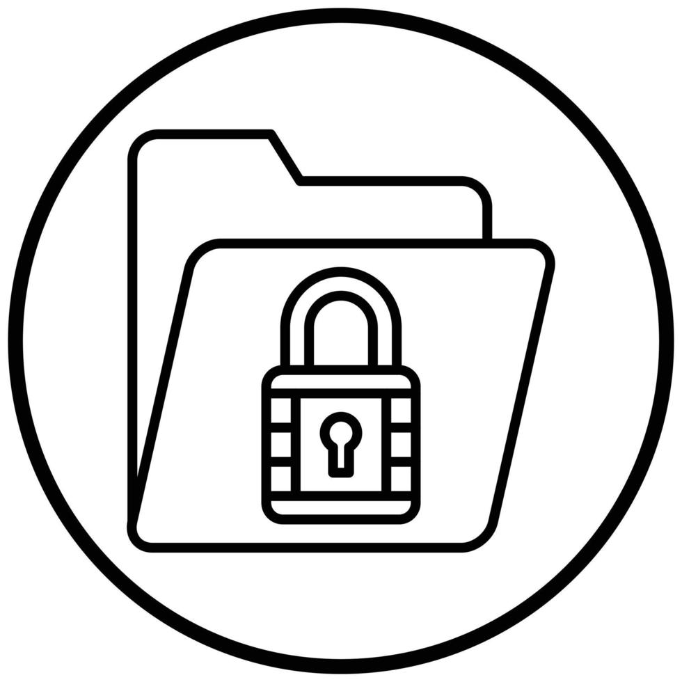 Encrypted Data Icon Style vector