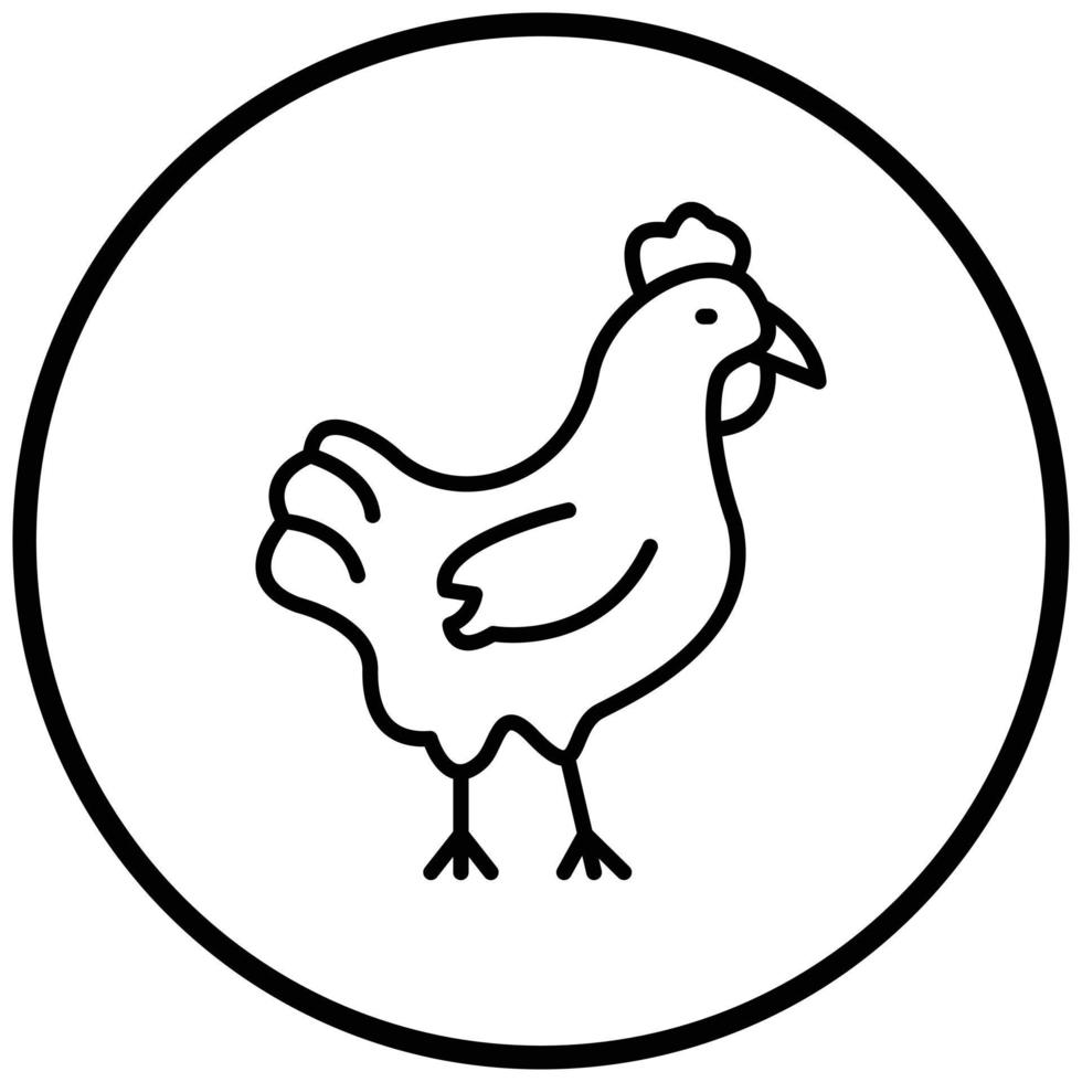 Chicken Icon Style vector